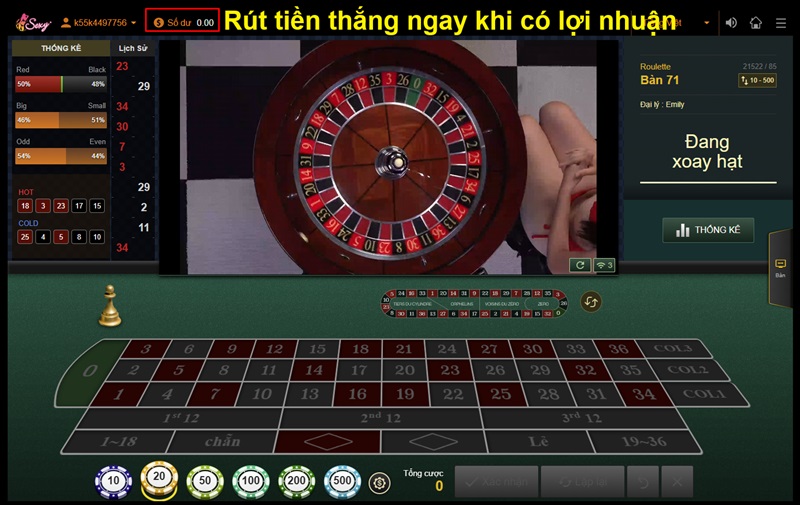 Rút tiền thắng ngay khi có lợi nhuận